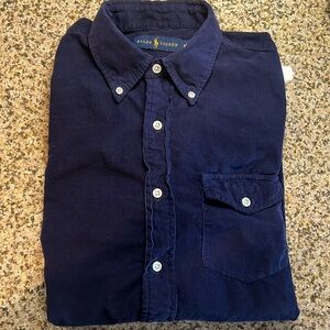 Ralph Lauren Medium Dark Blue Corduroy style button down